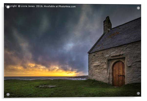 The Church in the Sea, Anglesey Acrylic by E J T Photography