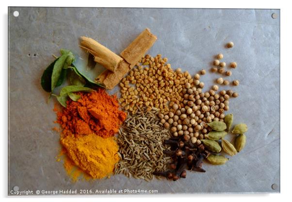 Spiced Curry. Acrylic by George Haddad