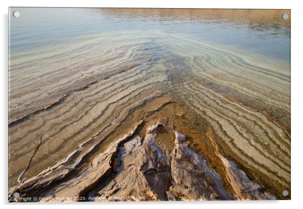 The Dead Sea Acrylic by George Haddad