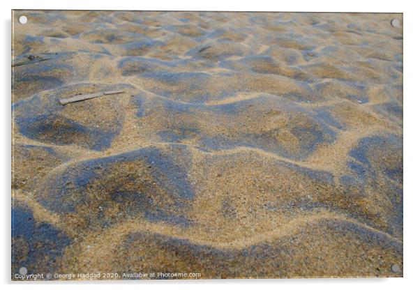 Sand Shapes Acrylic by George Haddad