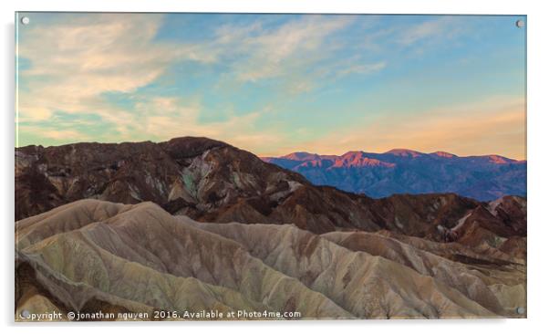 Death Valley At First Light Acrylic by jonathan nguyen