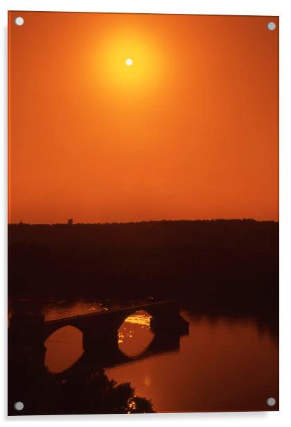 Avignon bridge (vertical image) Acrylic by Alfredo Bustos