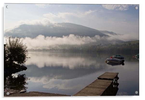 Loch Earn Low Cloud, Scotland Acrylic by Rob Cole