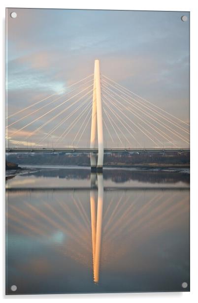 Majestic Northern Spire Bridge at Sunrise Acrylic by Rob Cole