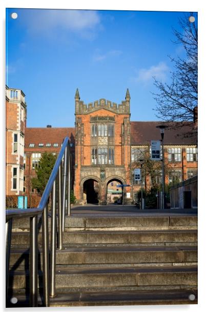 The Arches, Newcastle University Acrylic by Rob Cole