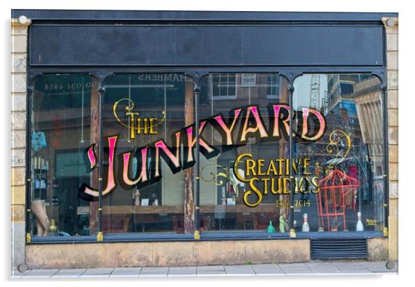 The Junkyard, Newcastle upon Tyne Acrylic by Rob Cole