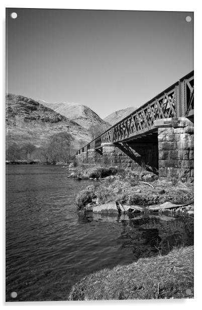 Loch Awe Railway Bridge Acrylic by Rob Cole