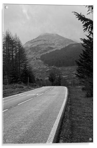 Majestic Scottish Highland Scenery Acrylic by Rob Cole
