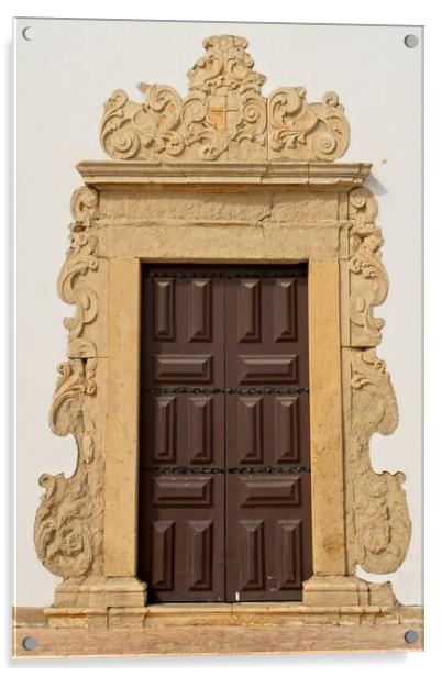 Albufeira Old Town Door Acrylic by Rob Cole