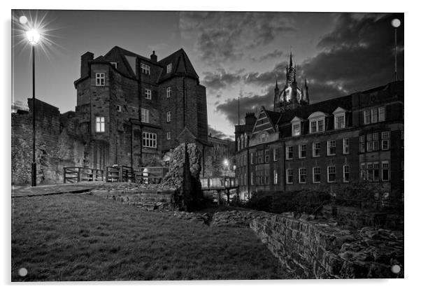 Black Gate, Newcastle upon Tyne Acrylic by Rob Cole