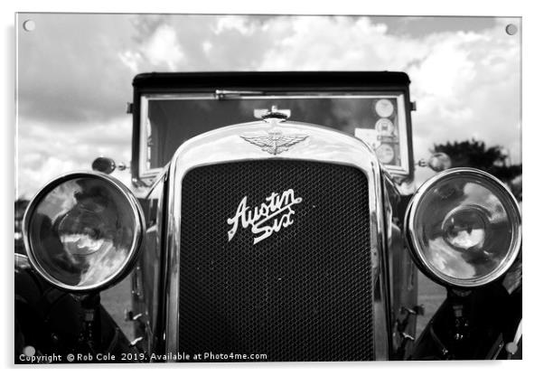 Classic Vintage Austin Six Motor Car Acrylic by Rob Cole