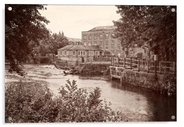 Boar's Head Mills, Darley Abbey, Derwent Valley, D Acrylic by Rob Cole