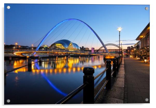 Iconic Bridges of Newcastle Acrylic by Rob Cole