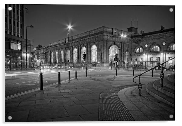 Newcastle Central Station Acrylic by Rob Cole