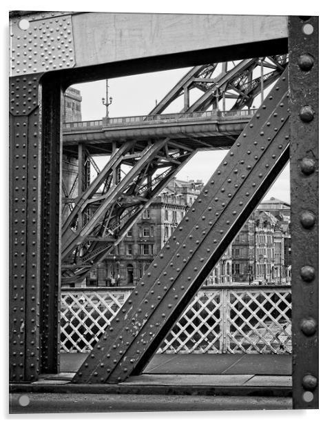 Tyne Bridges, Newcastle Acrylic by Rob Cole