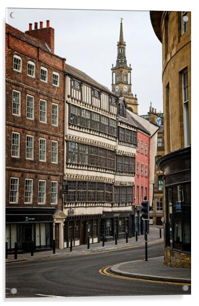 Bessie Surtees House, Sandhill, Newcastle Acrylic by Rob Cole