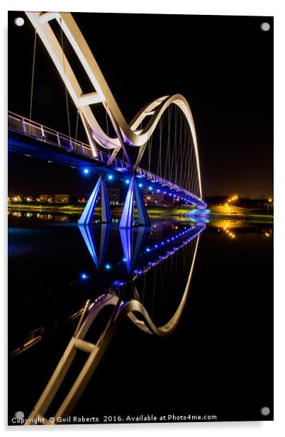 Infinity Bridge Acrylic by Gwil Roberts