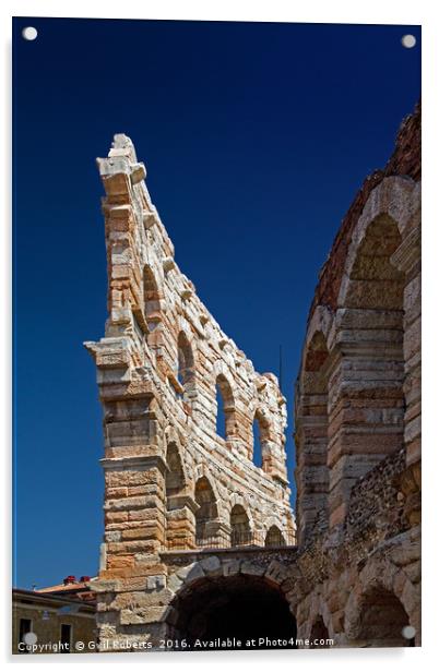 Arena di Verona Italy Acrylic by Gwil Roberts