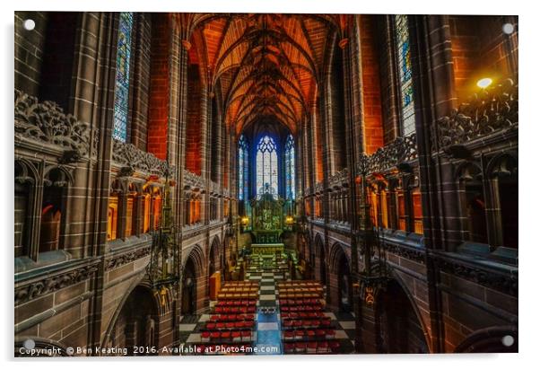 Liverpool Anglican Cathedral Acrylic by Ben Keating