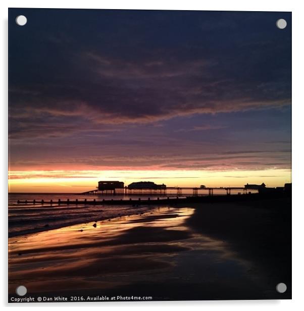 Sunrise over cromer pier Acrylic by Dan White