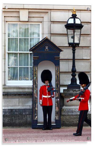 Changing of the Guard London Acrylic by James Brunker