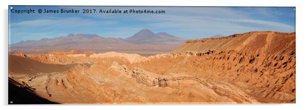 Atacama Desert near San Pedro de Atacama Chile Acrylic by James Brunker