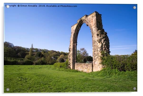 Dale Abbey Arch Acrylic by Simon Annable