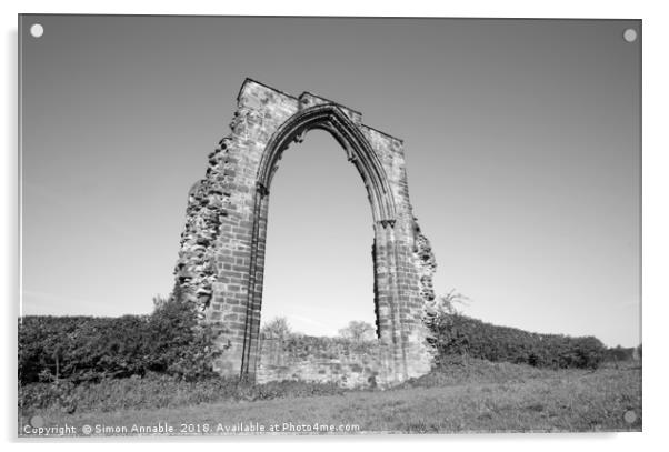 Dale Abbey Arch Acrylic by Simon Annable
