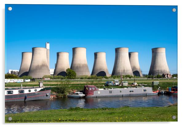 Peaceful Power Station Acrylic by Simon Annable