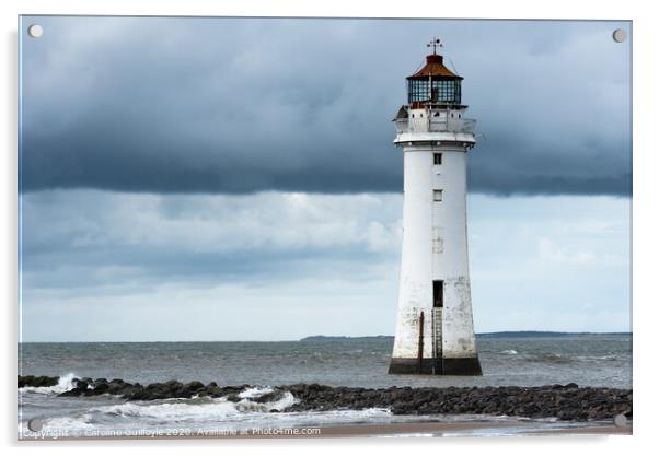 Perch Rock Lighthouse Acrylic by Caroline James