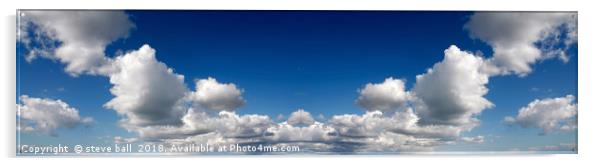 Sky panoramic 2 Acrylic by steve ball