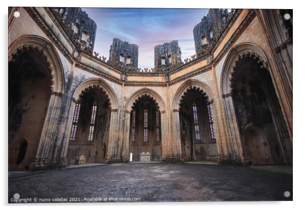 Old medieval chapels. Acrylic by nuno valadas