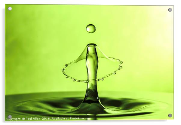 water drop collision Acrylic by Paul Allen