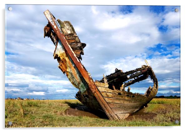 Shipwrecked Acrylic by Carl Blackburn
