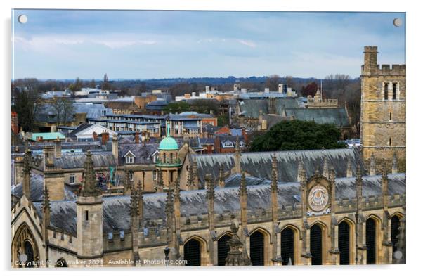 A view of All Souls University, Oxford, England, UK Acrylic by Joy Walker