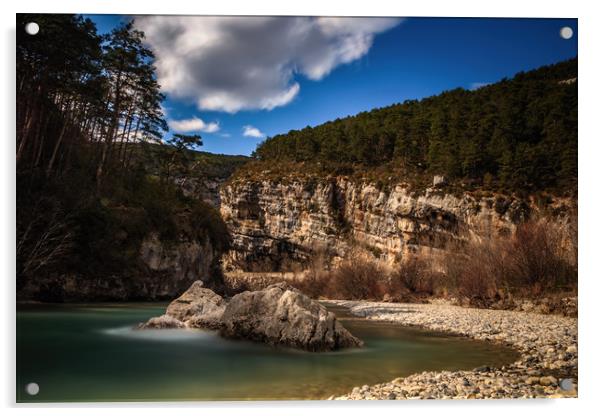 Verdon Rocks Acrylic by Marcel de Groot