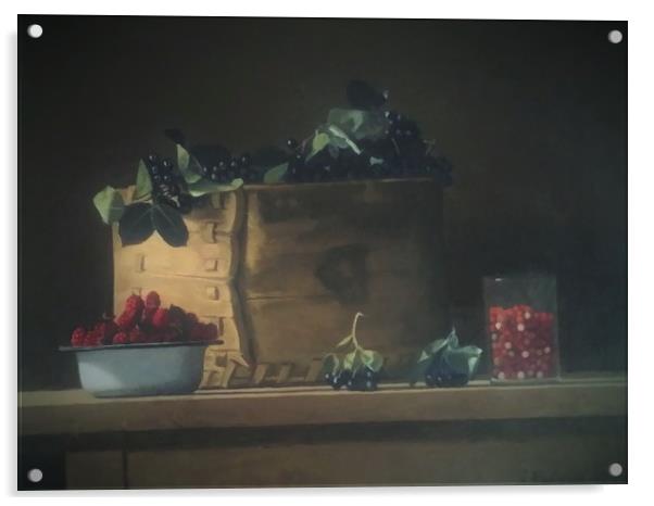 Fruit still life Acrylic by Marianne Mhitaryan