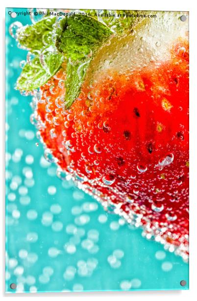 Strawberry Fizz Acrylic by Phil MacDonald
