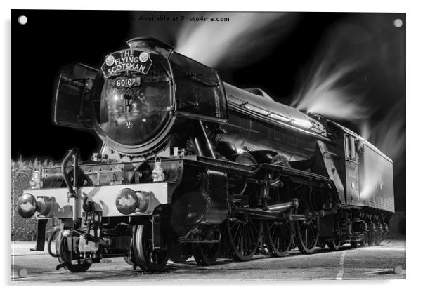 The Flying Scotsman, York Railway Station Acrylic by Phil MacDonald