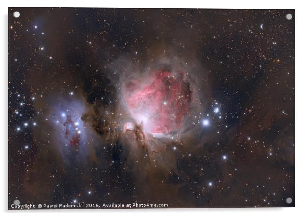 Great Nebula In Orion Acrylic by Paweł Radomski