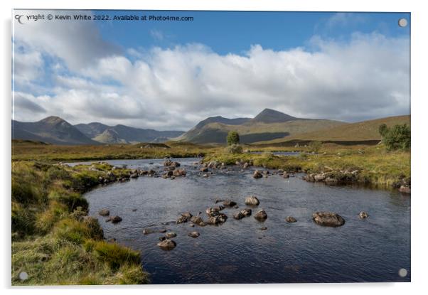 Rannoch Moor Acrylic by Kevin White