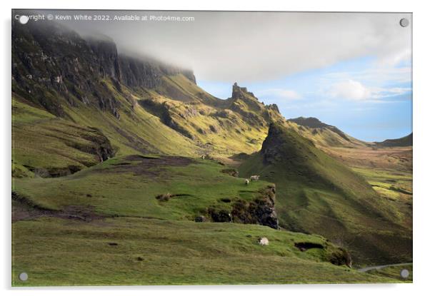 Clouds forming over the Quiraing Acrylic by Kevin White