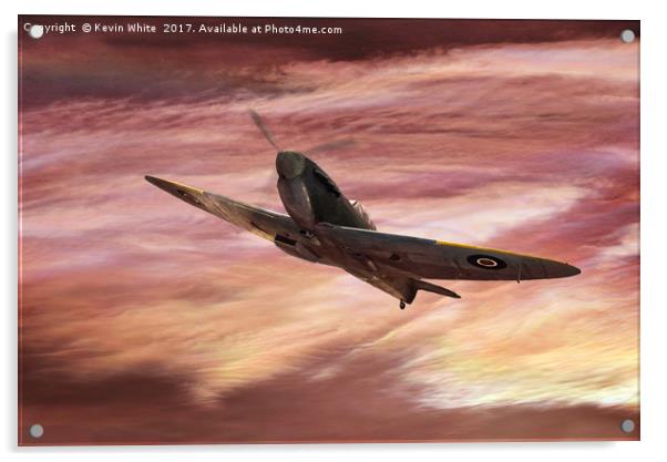 RAF Spitfire Acrylic by Kevin White