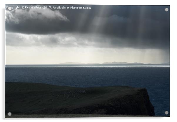 Dramatic sky over Isle of Skye  Acrylic by Kevin White