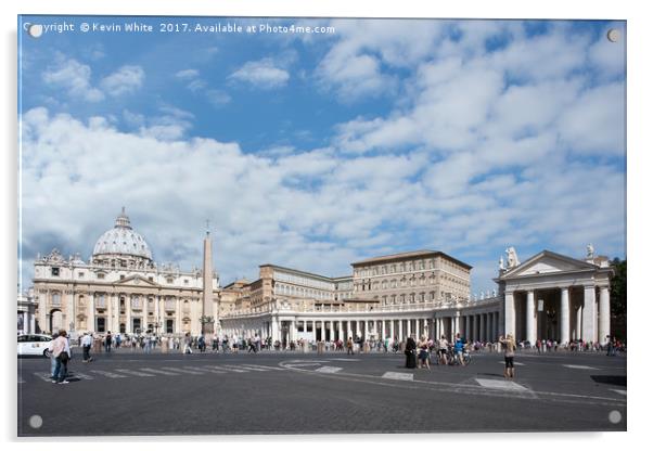 Vatican City Acrylic by Kevin White