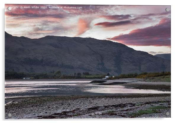 sunset over Loch Linnhe Acrylic by Kevin White