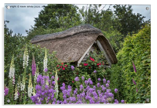 English thatched roof Acrylic by Kevin White