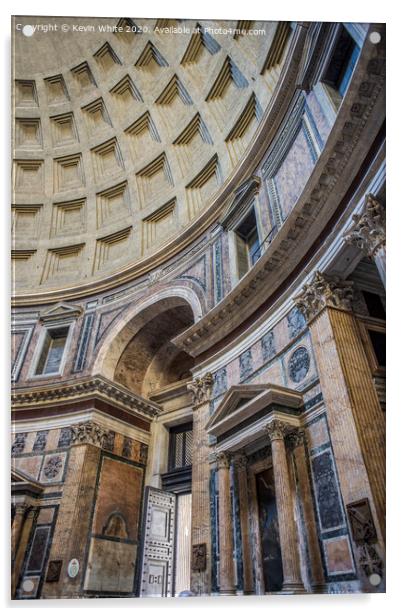 The Pantheon Rome Acrylic by Kevin White