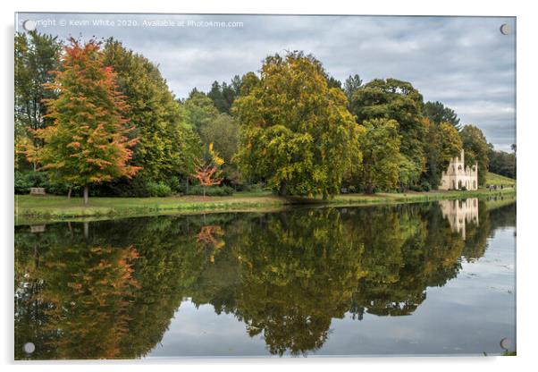 Pains Hill lake and gardens Acrylic by Kevin White