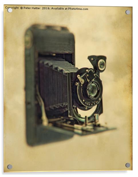 An old bellows Camera Acrylic by Peter Hatter